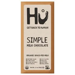 Hu Organic Simple Milk Chocolate 2.1 oz