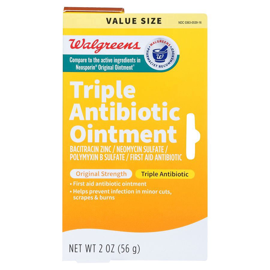 slide 1 of 5, Walgreens Triple Antibiotic Ointment, 2 oz