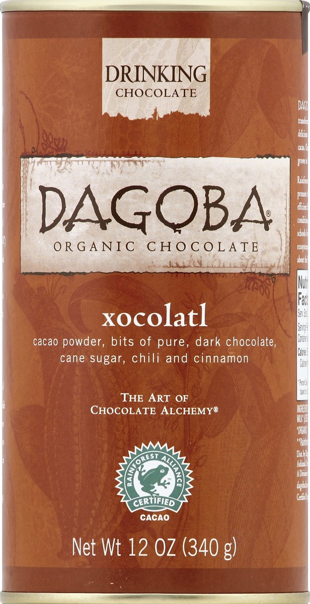 slide 2 of 2, DAGOBA Drinking Chocolate 12 oz, 12 oz