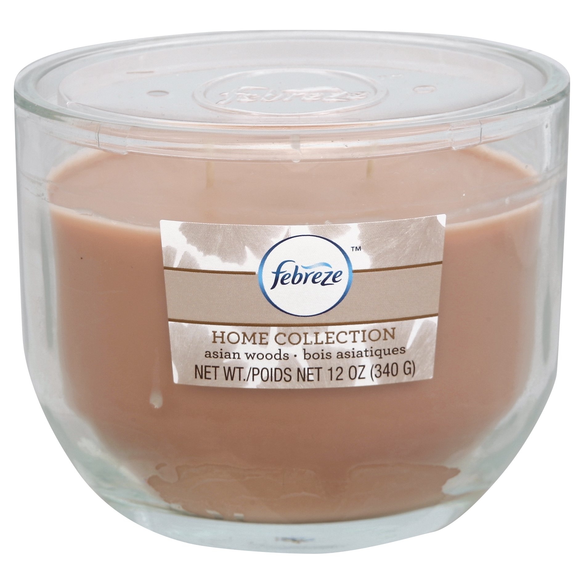 slide 1 of 3, Febreze Home Collection Asian Woods Candle, 12 oz