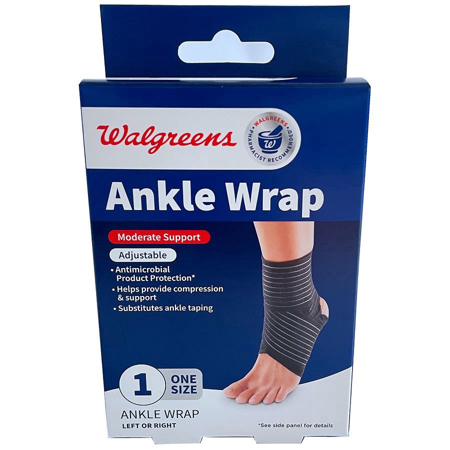 slide 1 of 5, Walgreens Latex Free Adjustable Ankle Support, 1 ct