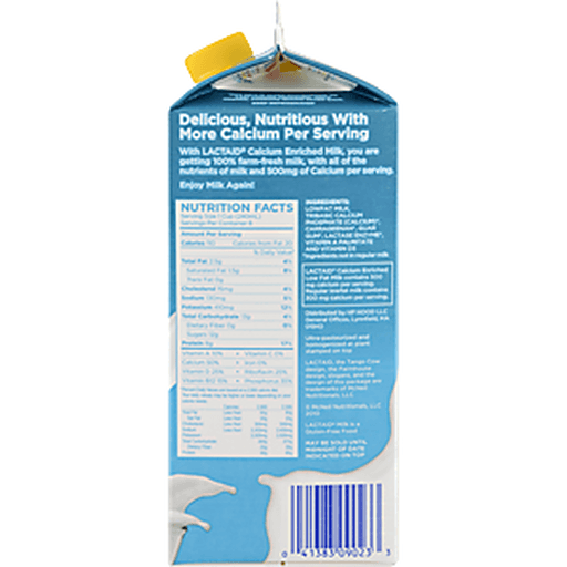 slide 6 of 9, Lactaid 1% Low Fat Lactose-Free Calcium Enriched Milk, 1/2 gal