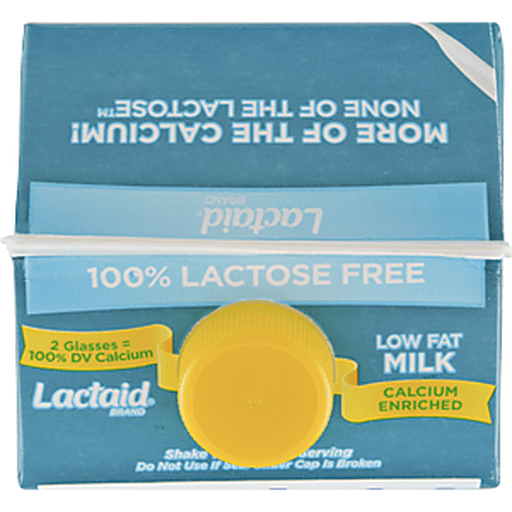 slide 8 of 9, Lactaid 1% Low Fat Lactose-Free Calcium Enriched Milk, 1/2 gal