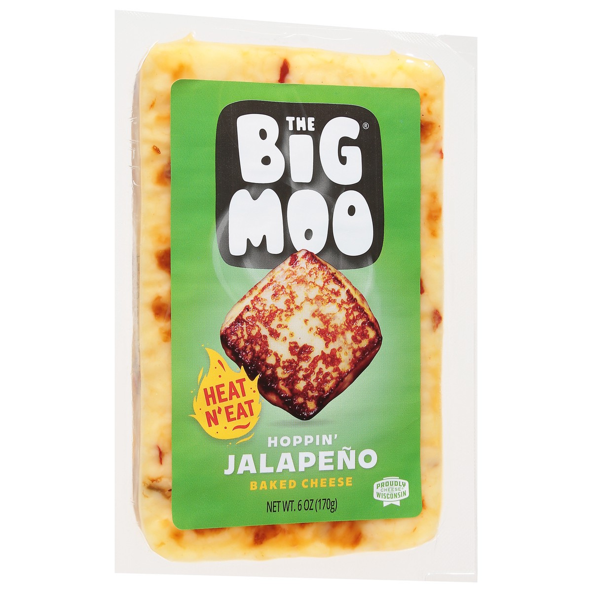 slide 2 of 13, The Big Moo Hoppin Jalapeno Baked Cheese 6 oz, 6 oz