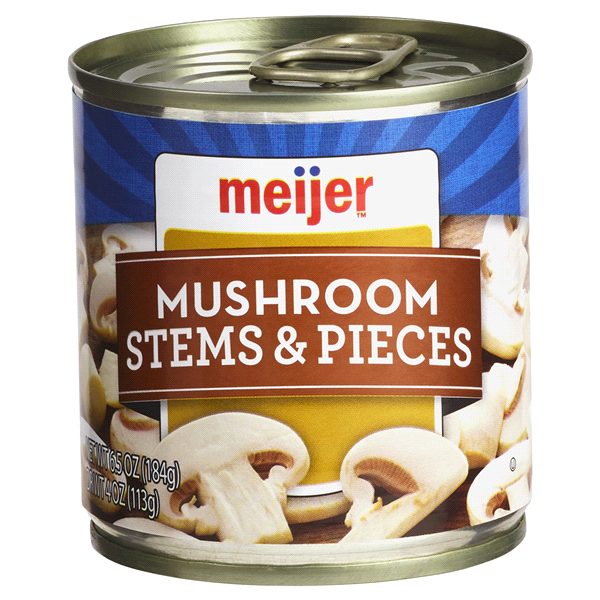 slide 1 of 1, Meijer Mushroom Stems & Pieces, 4 oz