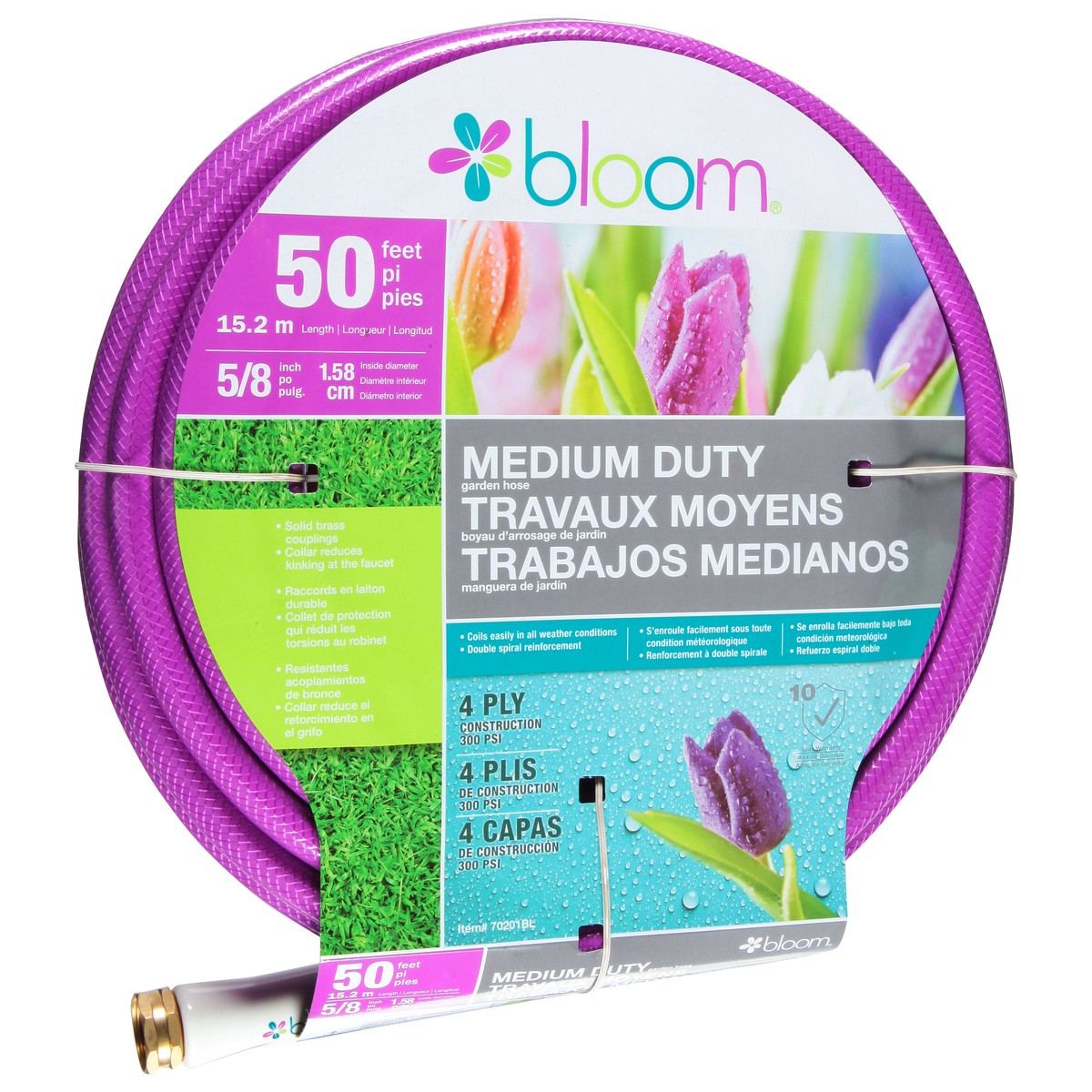 slide 11 of 11, Bloom 50 Feet Medium Duty Garden Hose 1 ea, 1 ct