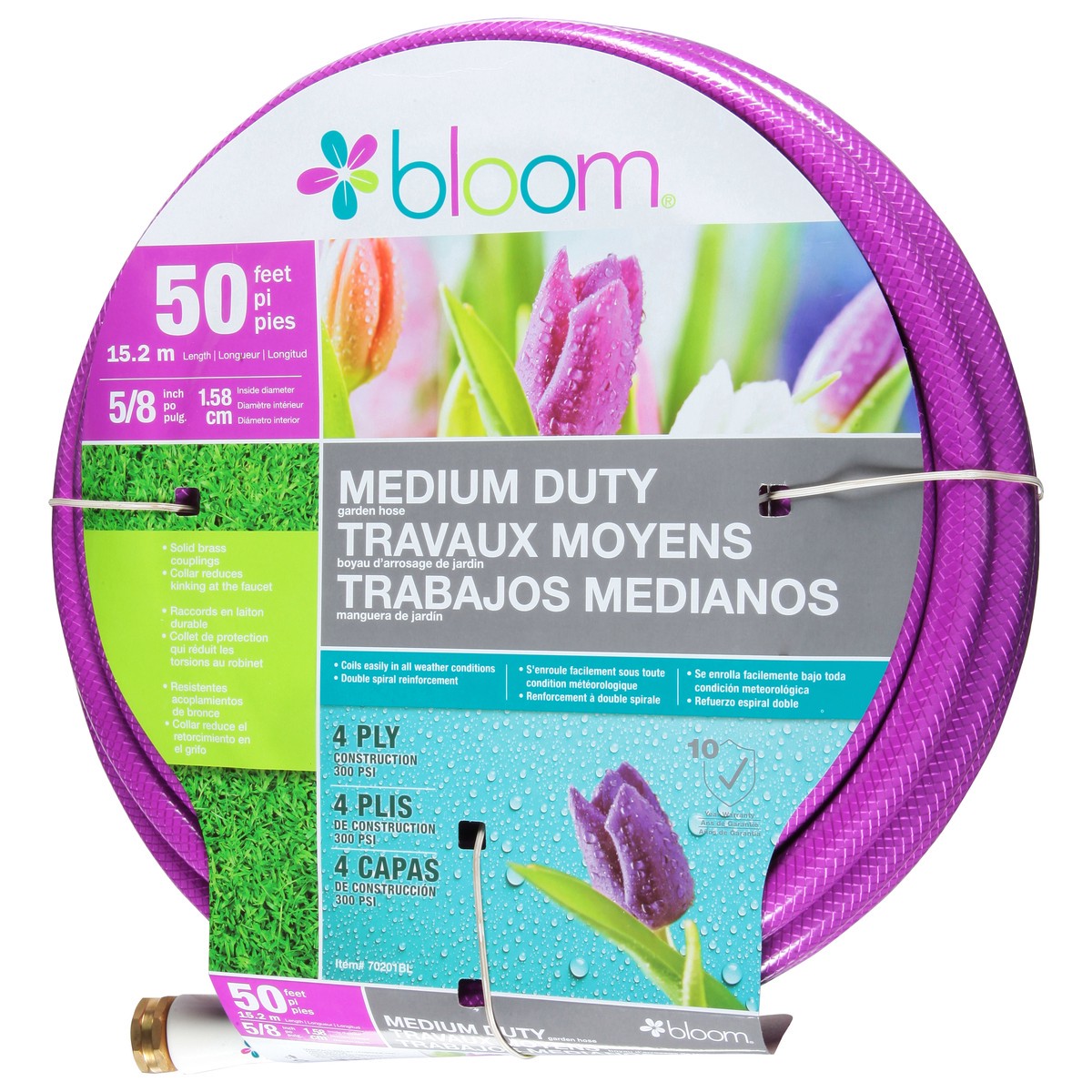 slide 6 of 11, Bloom 50 Feet Medium Duty Garden Hose 1 ea, 1 ct