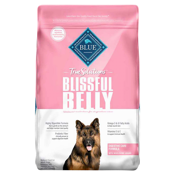slide 1 of 1, Blue Buffalo True Solutions Blissful Belly Digestive Care Dog Food, Chicken, 20 lb