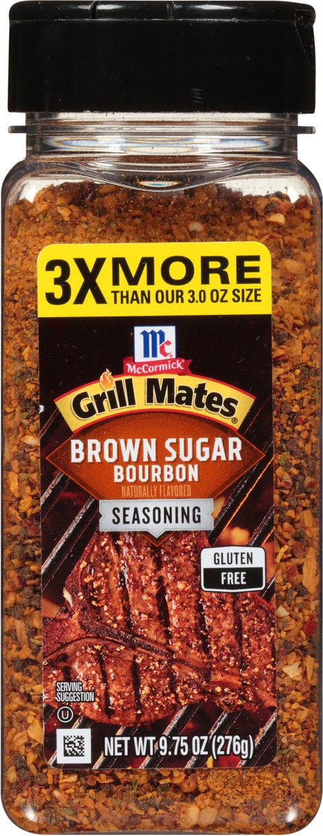 slide 9 of 9, McCormick Grill Mates Brown Sugar Bourbon Seasoning, 9.75 oz, 9.75 oz