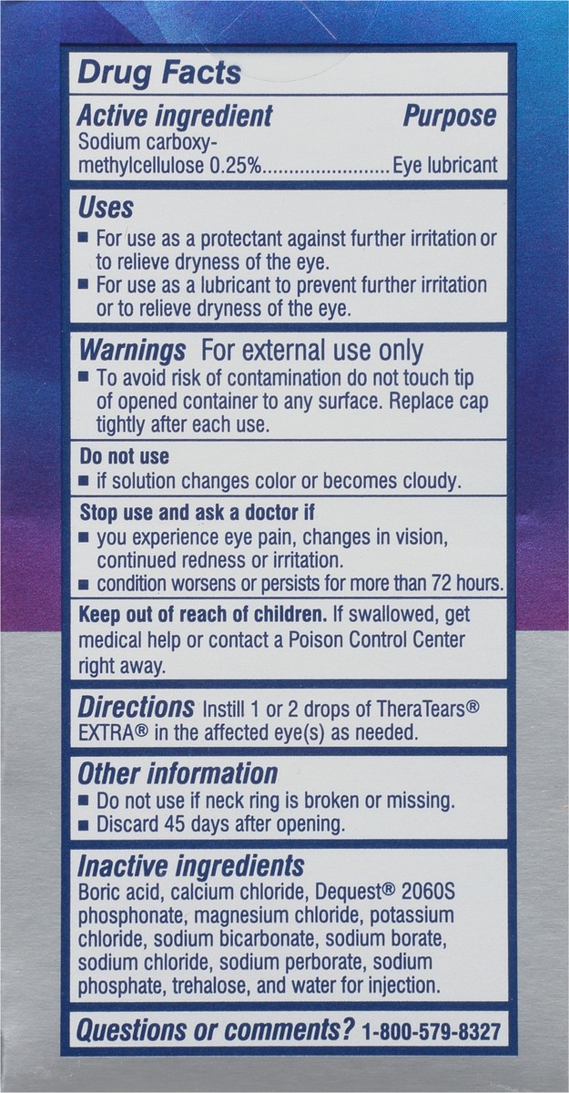 slide 9 of 16, TheraTears Extra Value Twin Pack Dry Eye Therapy Lubricant Eye Drops 2 - 0.5 fl oz Bottles, 2 ct