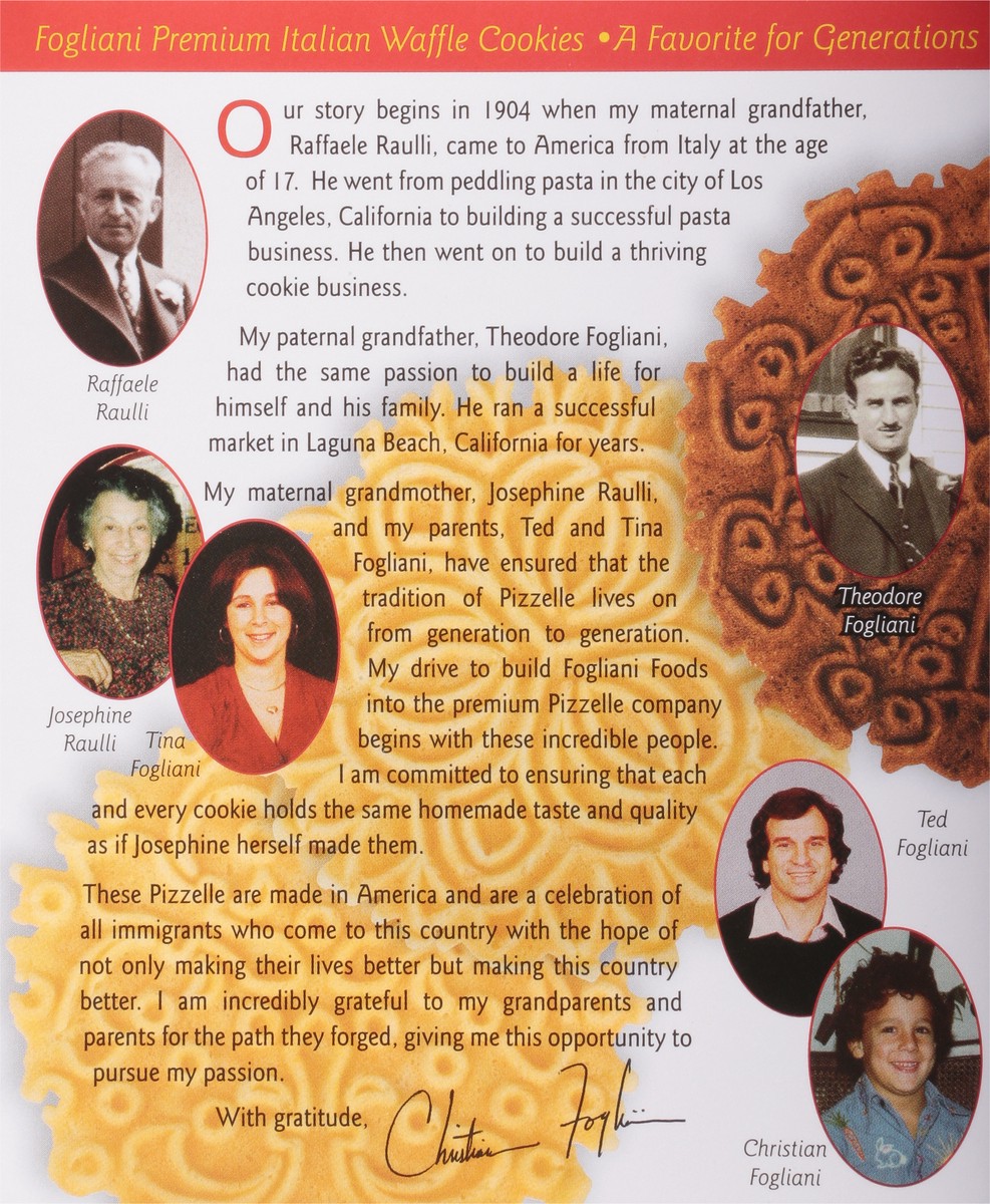 slide 5 of 9, Fogliani Foods Van Pizzelle, 5 oz