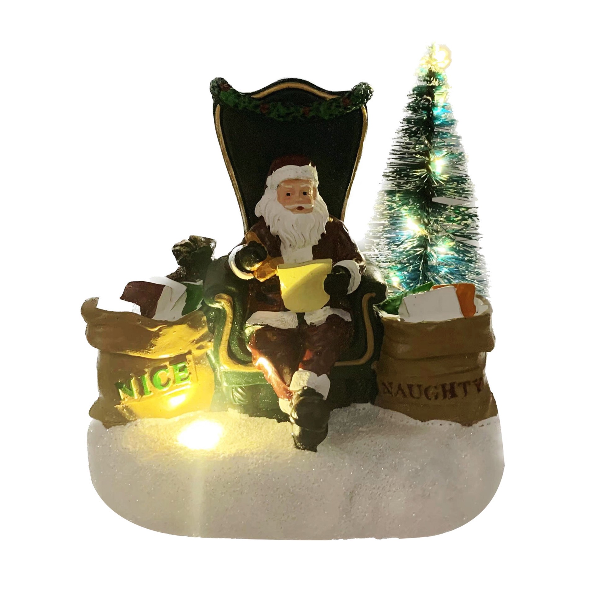 slide 1 of 1, CREATIVE HOME Santa Led Chair With Music, 1 ct