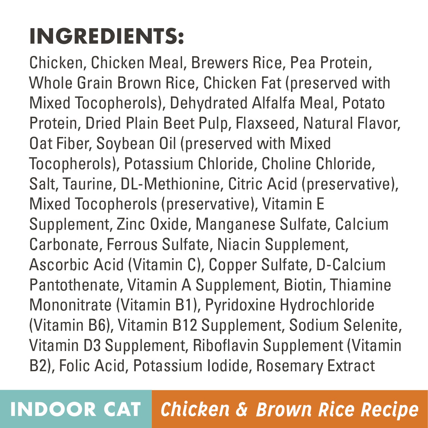 slide 6 of 6, Nutro Wholesome Essentials Natural Dry Cat Food, Indoor Cat Adult Chicken and Brown Rice Recipe, 14 lb