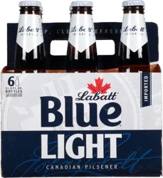 Labatt Blue Light Canadian Pilsner Beer 6 - 11.5 fl oz Bottles
