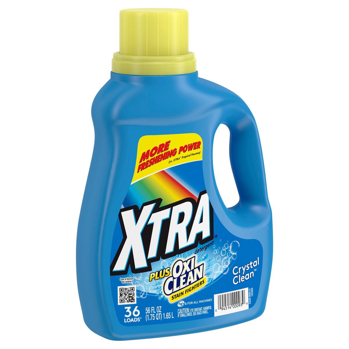 slide 2 of 9, Xtra Plus Oxi-Clean Crystal Clear Liquid Laundry Detergent, 56 fl oz