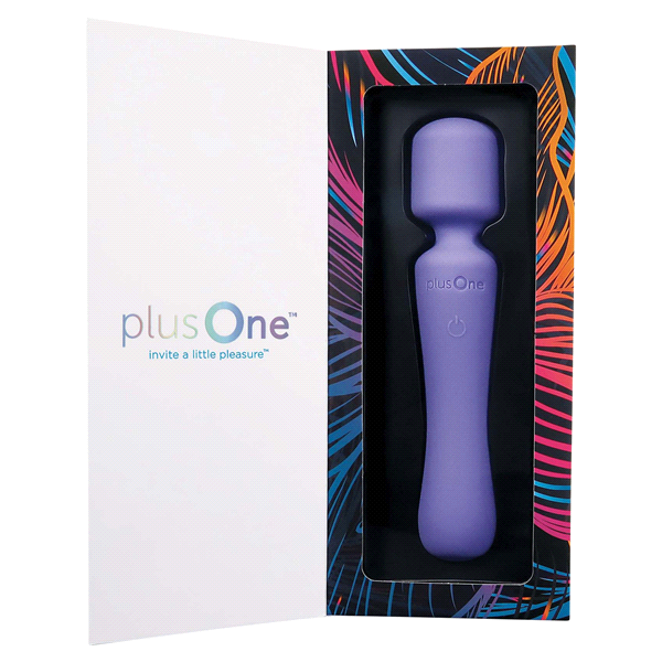 slide 8 of 25, plusOne Vibrating Wand 1 ea, 1 ct