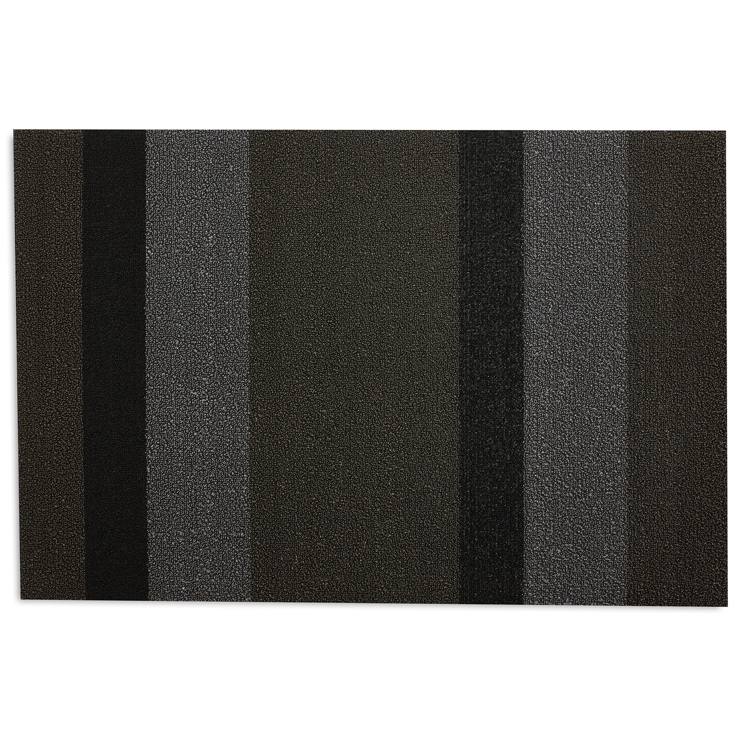 slide 1 of 1, Chilewich Bold Stripe Shag Utility Mat, Silver, 1 ct