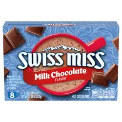 Swiss Miss Milk Chocolate Flavored Hot Cocoa Mix, Hot Cocoa Mix Packets - 8 ct