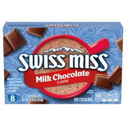 Swiss Miss Milk Chocolate Flavored Hot Cocoa Mix, Hot Cocoa Mix Packets - 8 ct