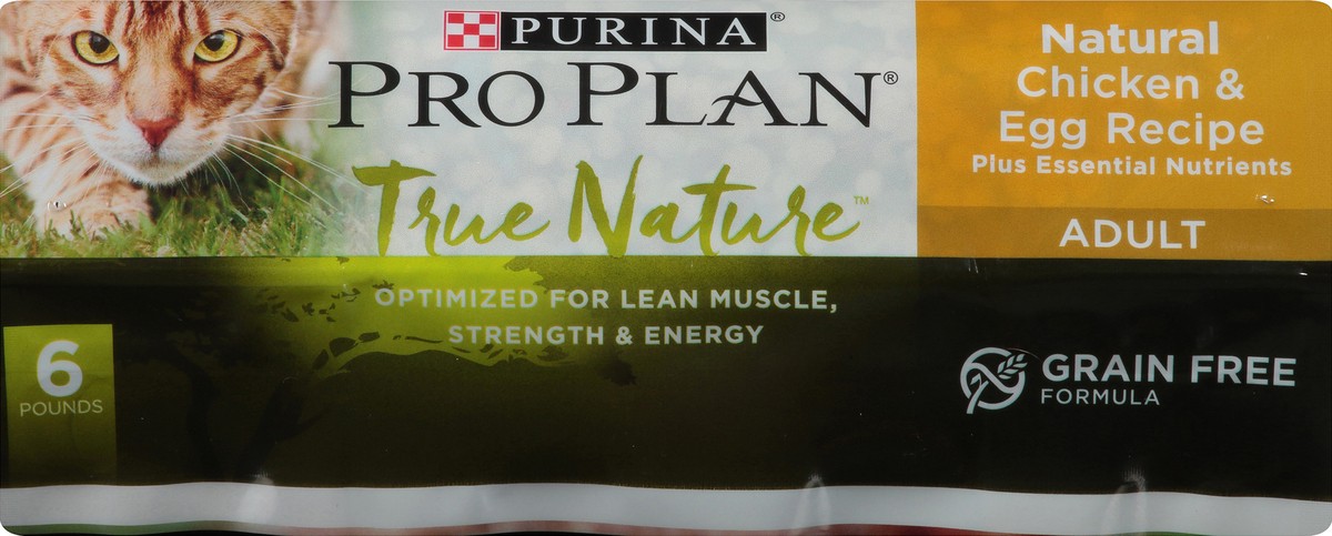 slide 3 of 6, Pro Plan Purina Pro Plan Grain Free, High Protein, Natural Dry Cat Food, Chicken & Egg Formula, 6 lb