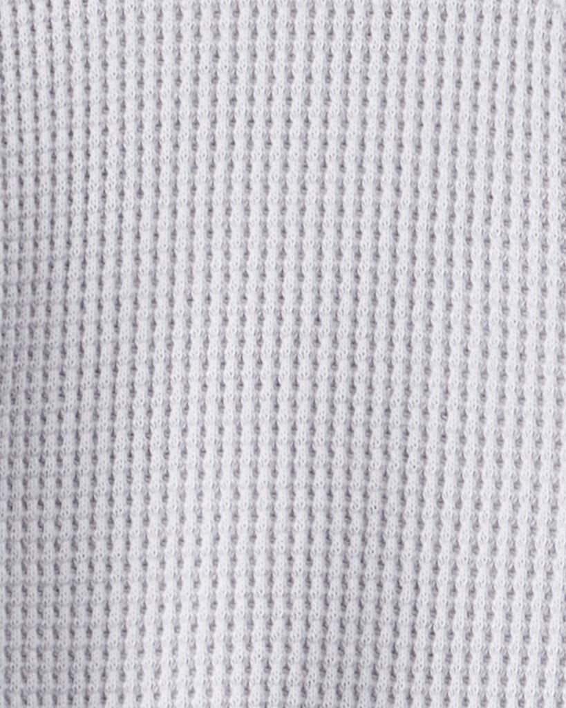 slide 2 of 4, Littleplanet Toddler Boy 2-Pack Waffle Knit Long-Sleeve Tees Made with Organic Cotton Summer Grey, Blue Stripes 5T, 1 ct