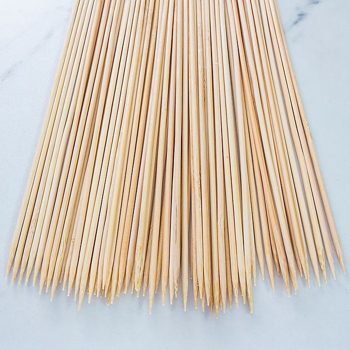 slide 1 of 1, Simply Essential Disposable Bamboo Skewers, 75 ct