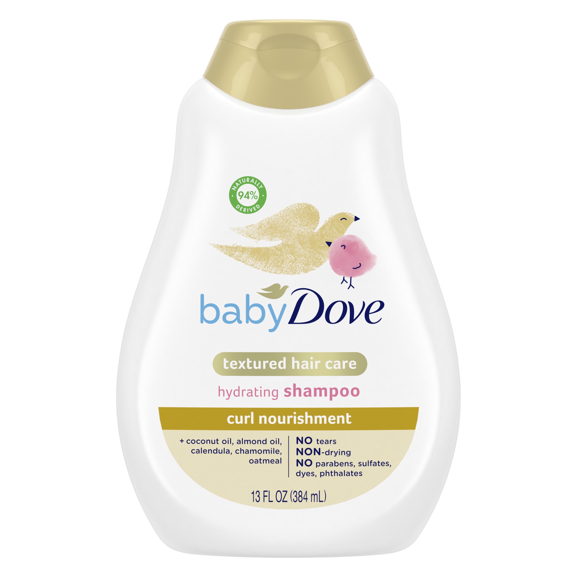 slide 1 of 4, Baby Dove Textured Hair Care Baby Shampoo Curl Nourishment, 13 oz, 13 fl oz
