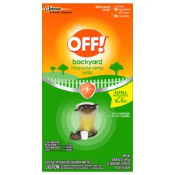 OFF! Mosquito Repellent Lamp Refills, 2 Backyard Lamp Diffusers & 2 Candles, 4 Piece