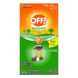 OFF! Mosquito Repellent Lamp Refills, 2 Backyard Lamp Diffusers & 2 Candles, 4 Piece