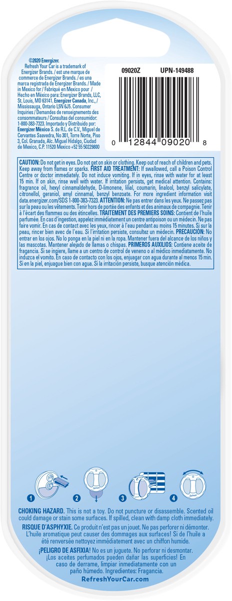 slide 2 of 6, Refresh Your Car! Dual Scent Summer Breeze/Alpine Meadow Diffuser 0.23 fl oz, 0.23 fl oz