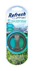 Refresh Your Car! Dual Scent Summer Breeze/Alpine Meadow Diffuser 0.23 fl oz