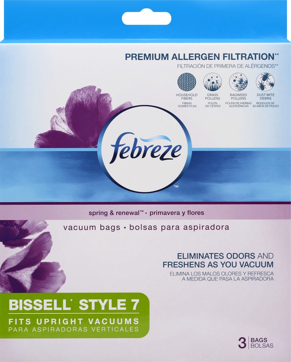 slide 3 of 10, Febreze Bissell Style 7 Spring & Renewal Vacuum Bags 3 ea, 3 ct
