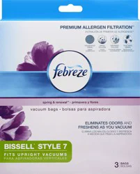 Febreze Bissell Style 7 Spring & Renewal Vacuum Bags 3 ea