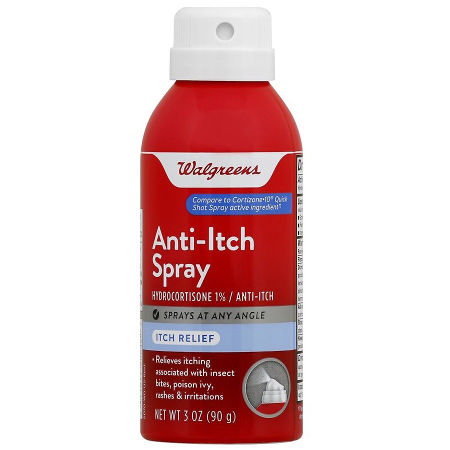 slide 1 of 3, Walgreens 1% Hydrocortisone Anti-Itch Spray, 3 oz