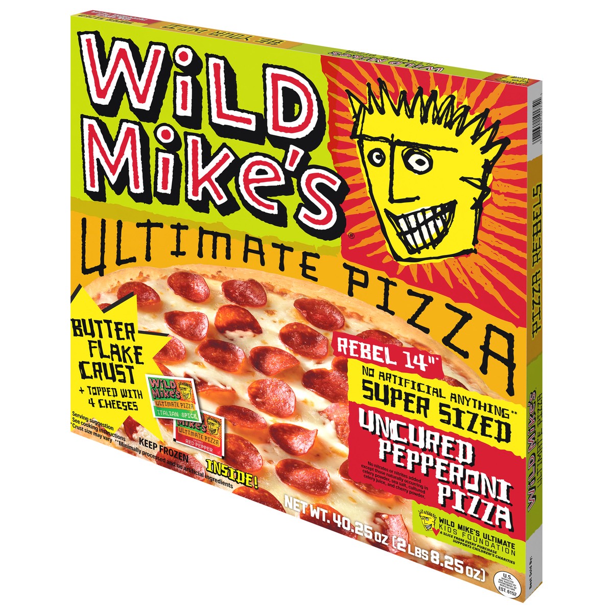 slide 4 of 14, Wild Mike's Super Size Pepperoni Pizza, 40.25 oz