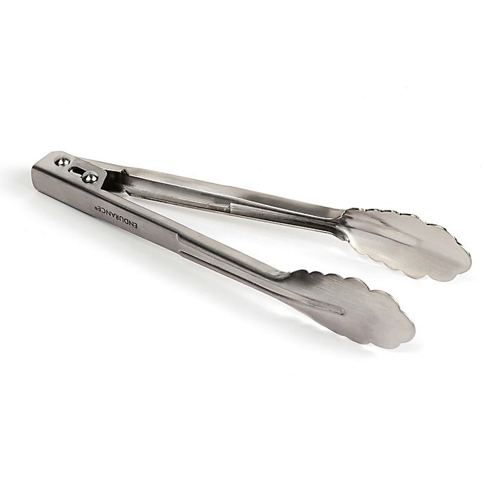 slide 1 of 1, RSVP Endurance Mini Stainless Steel Locking Tongs, 1 ct