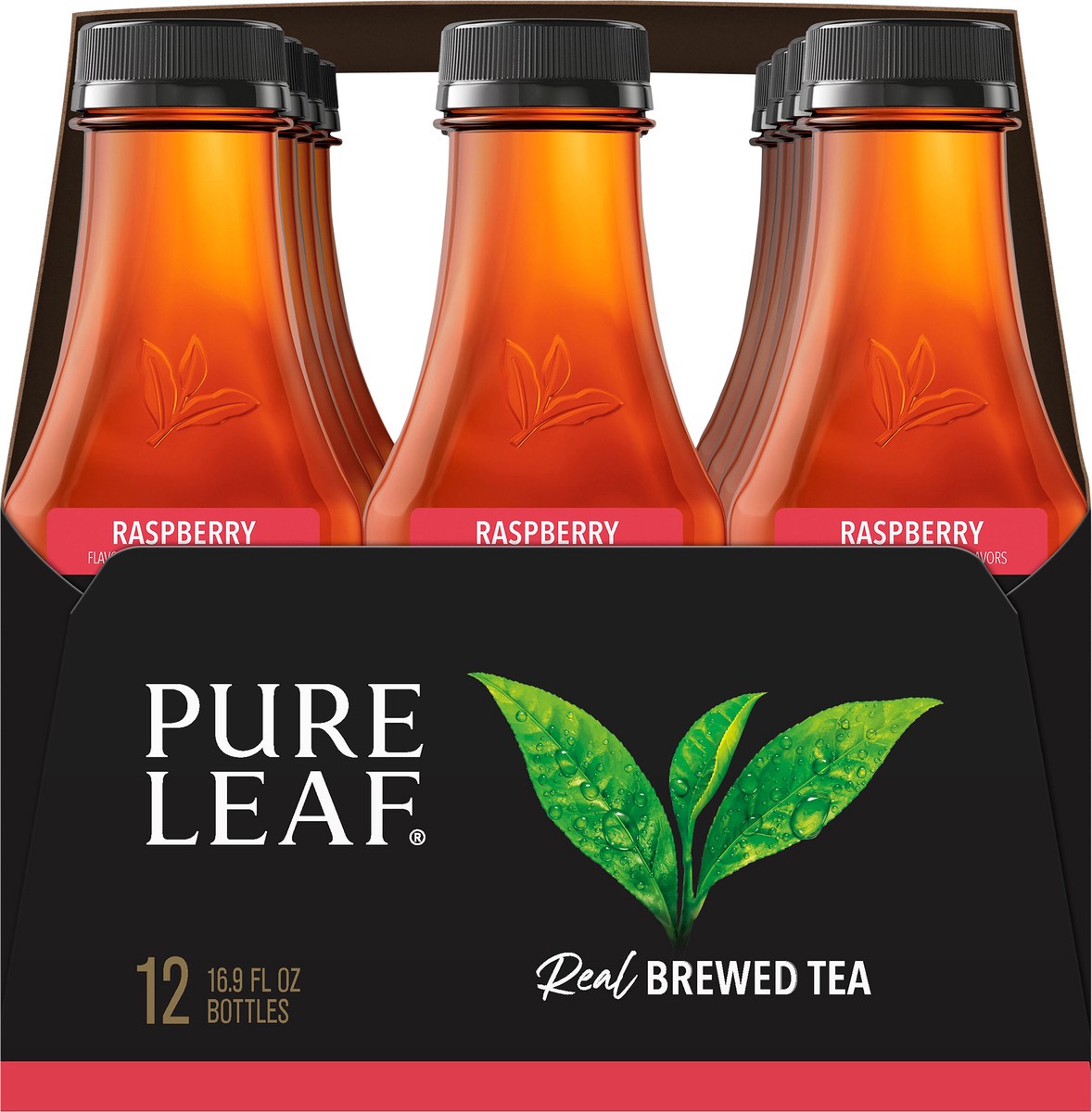 slide 4 of 5, Pure Leaf Raspberry Iced Tea, 12 ct; 16.9 fl oz