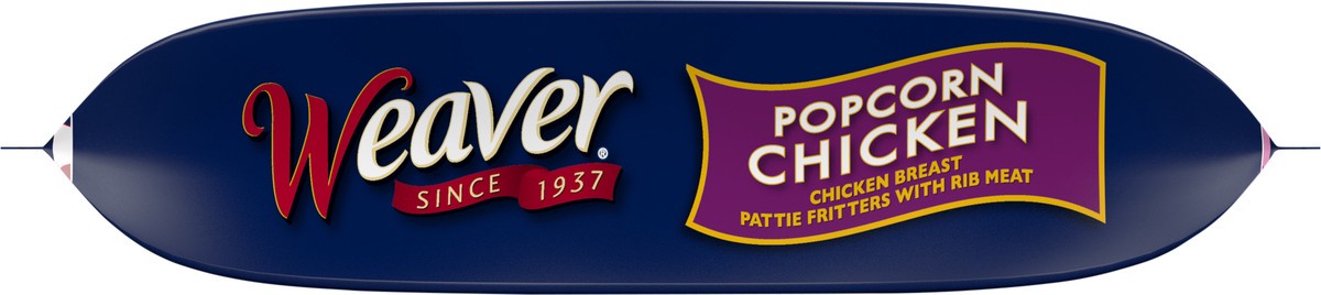 slide 4 of 6, Weaver Popcorn Chicken, 1.5 lb. (Frozen), 680.39 g