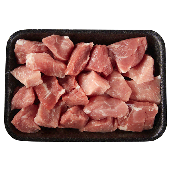 slide 1 of 1, Meijer All Natural Pork Stew Meat, per lb