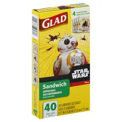 Glad Zipper Bags 40 ea