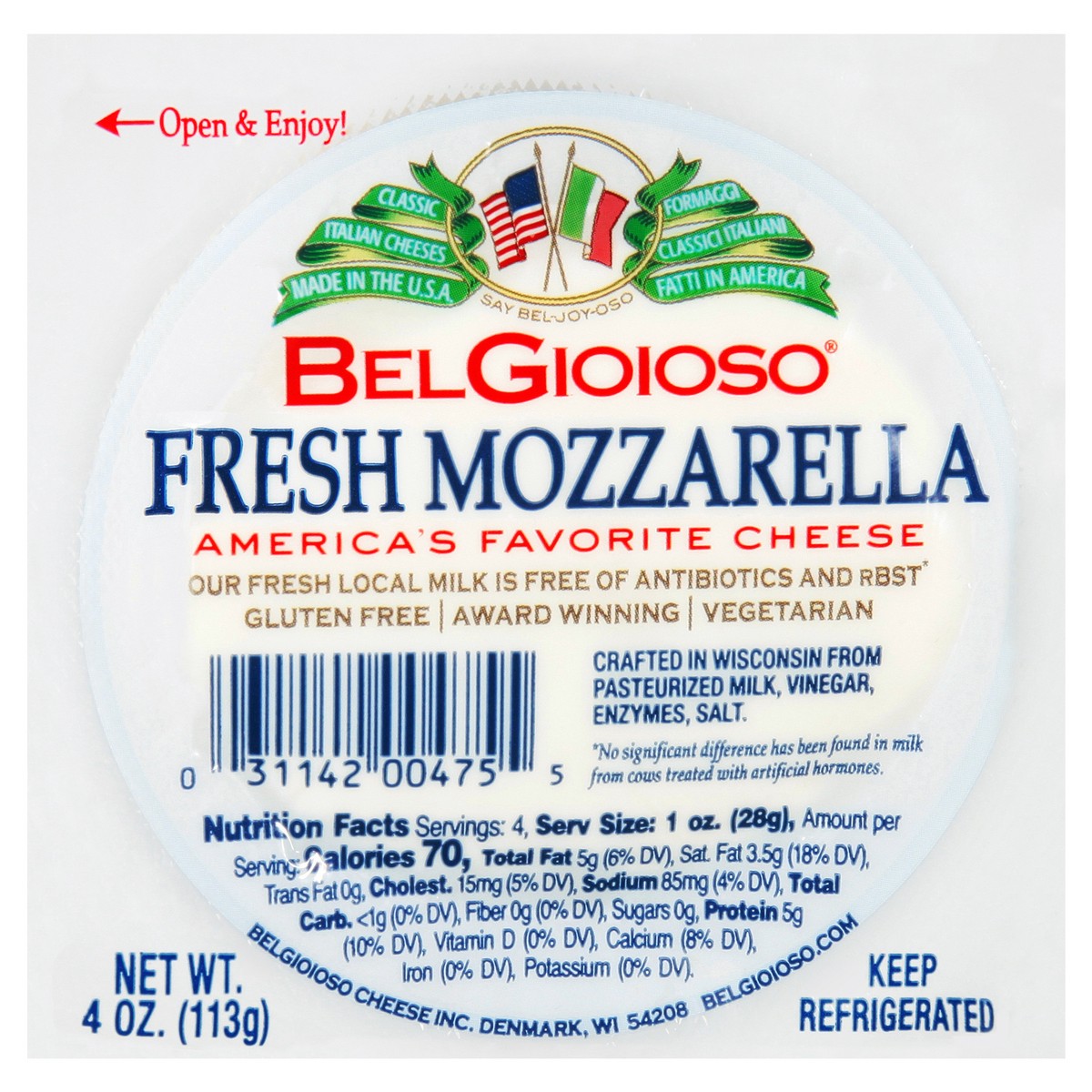 slide 1 of 9, BelGioioso Cheese, 4 oz