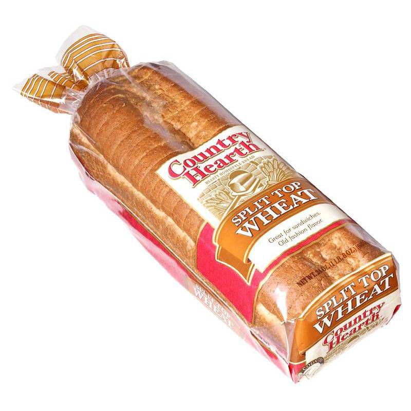 slide 2 of 3, Country Hearth Split Top Wheat Bread 24 oz, 24 oz