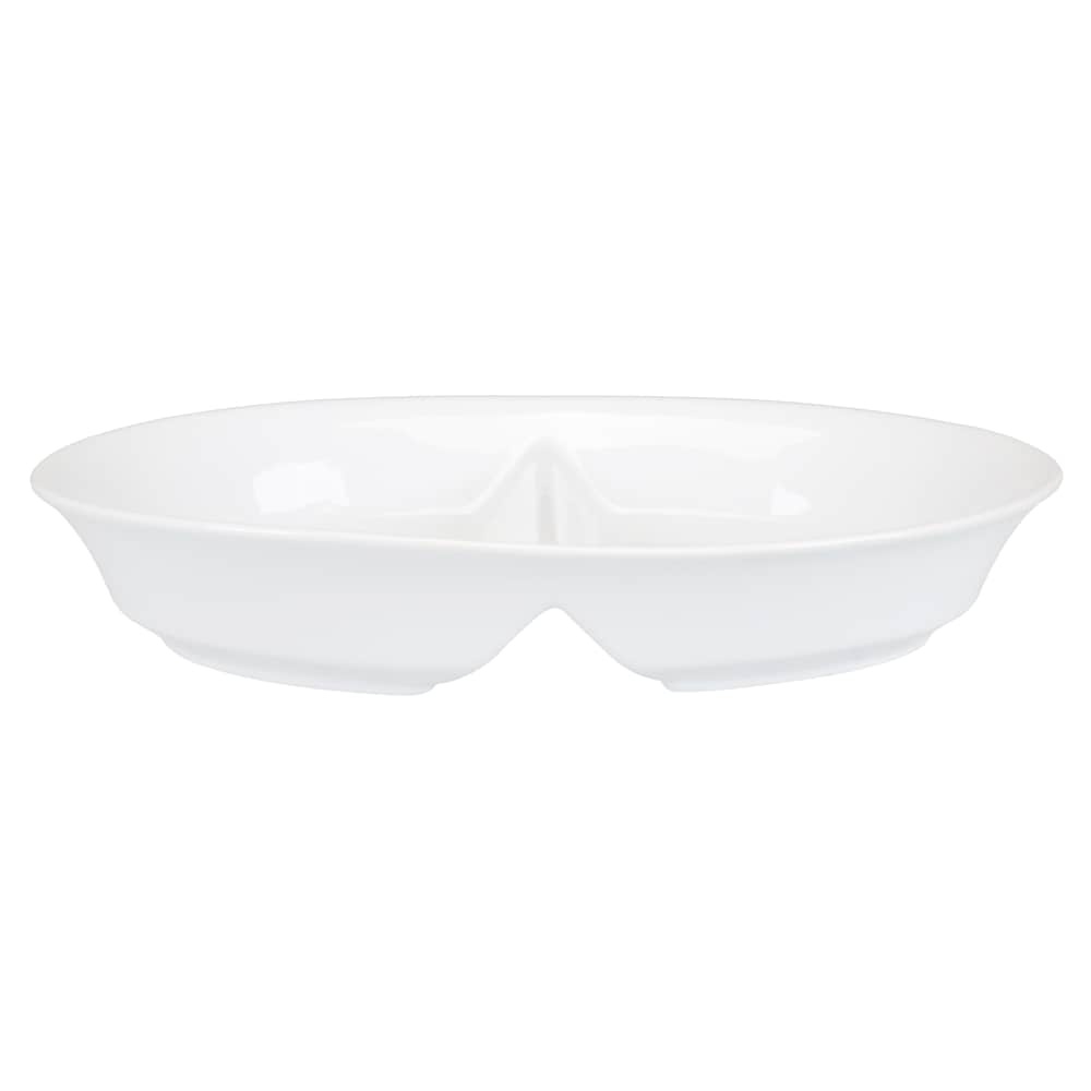 slide 1 of 1, Dash of That Divided Oval Serving Bowl - White, 32 oz