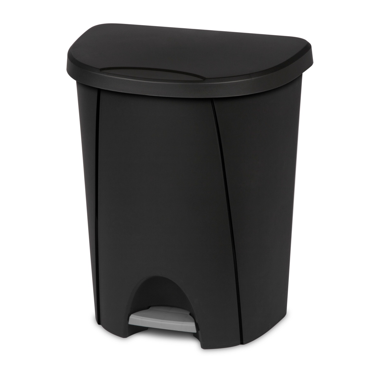 slide 1 of 17, SteriliteStep-On Wastebasket, Black, 6.6 gal