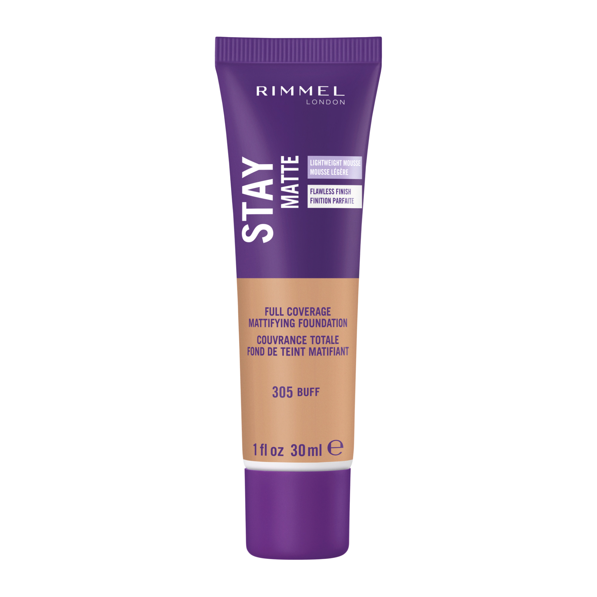 slide 1 of 1, Rimmel London Stay Matte Foundation Buff, 1 fl oz