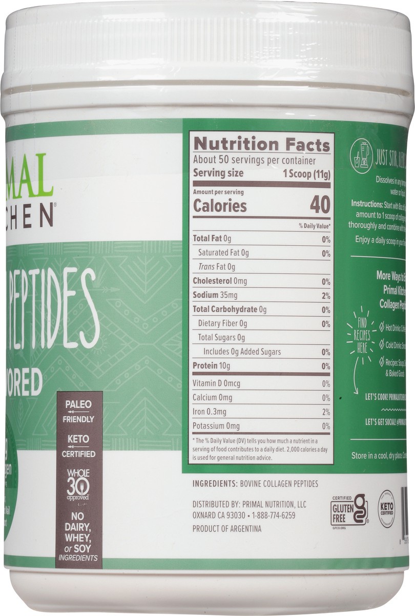 slide 12 of 14, Primal Kitchen Unflavored Collagen Peptides 19.4 oz, 19.4 oz