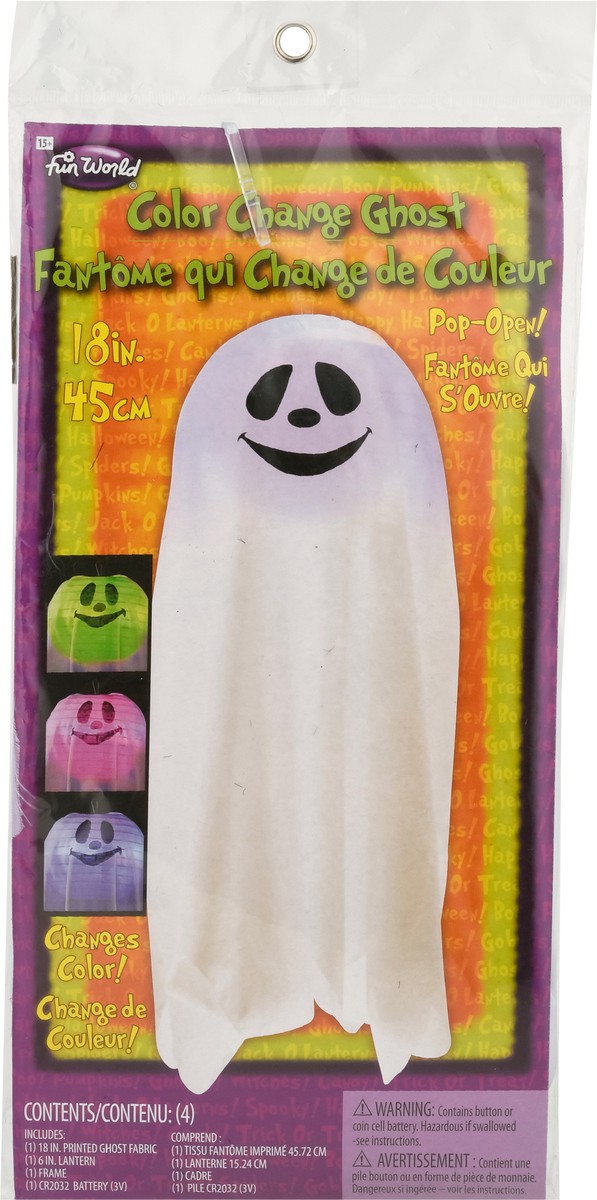 slide 5 of 9, Fun World 18 Inch Color Change Ghost 4 Each, 1 ct