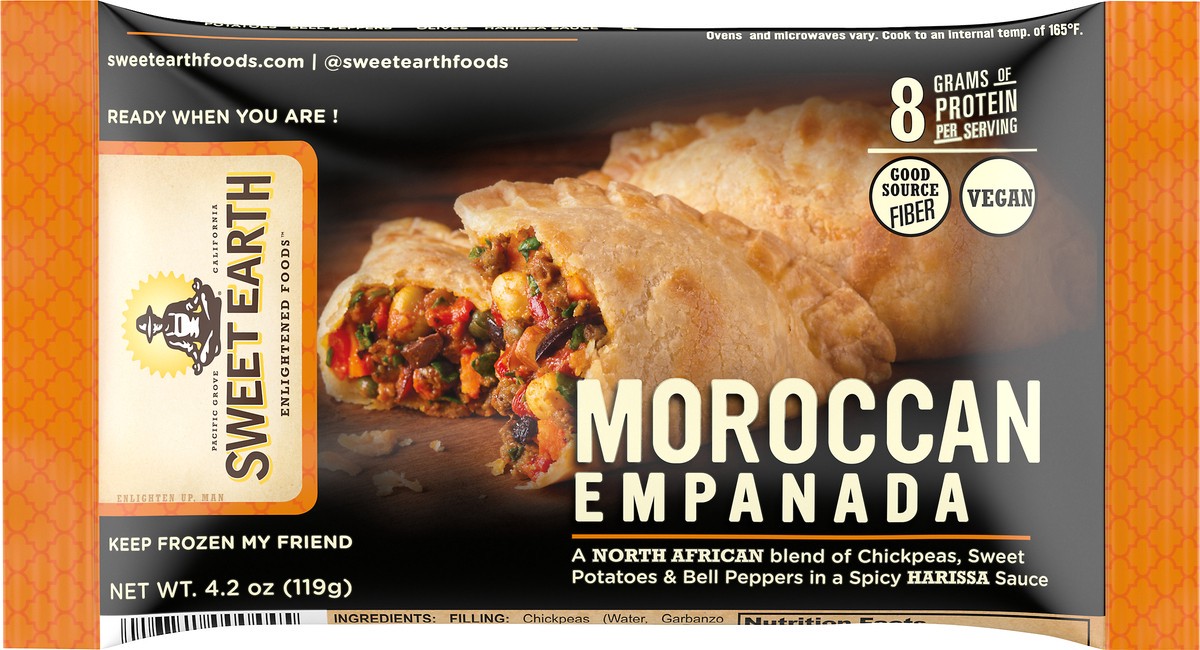 slide 2 of 12, Sweet Earth Morrocan Empanada 4.2 oz, 4.2 oz