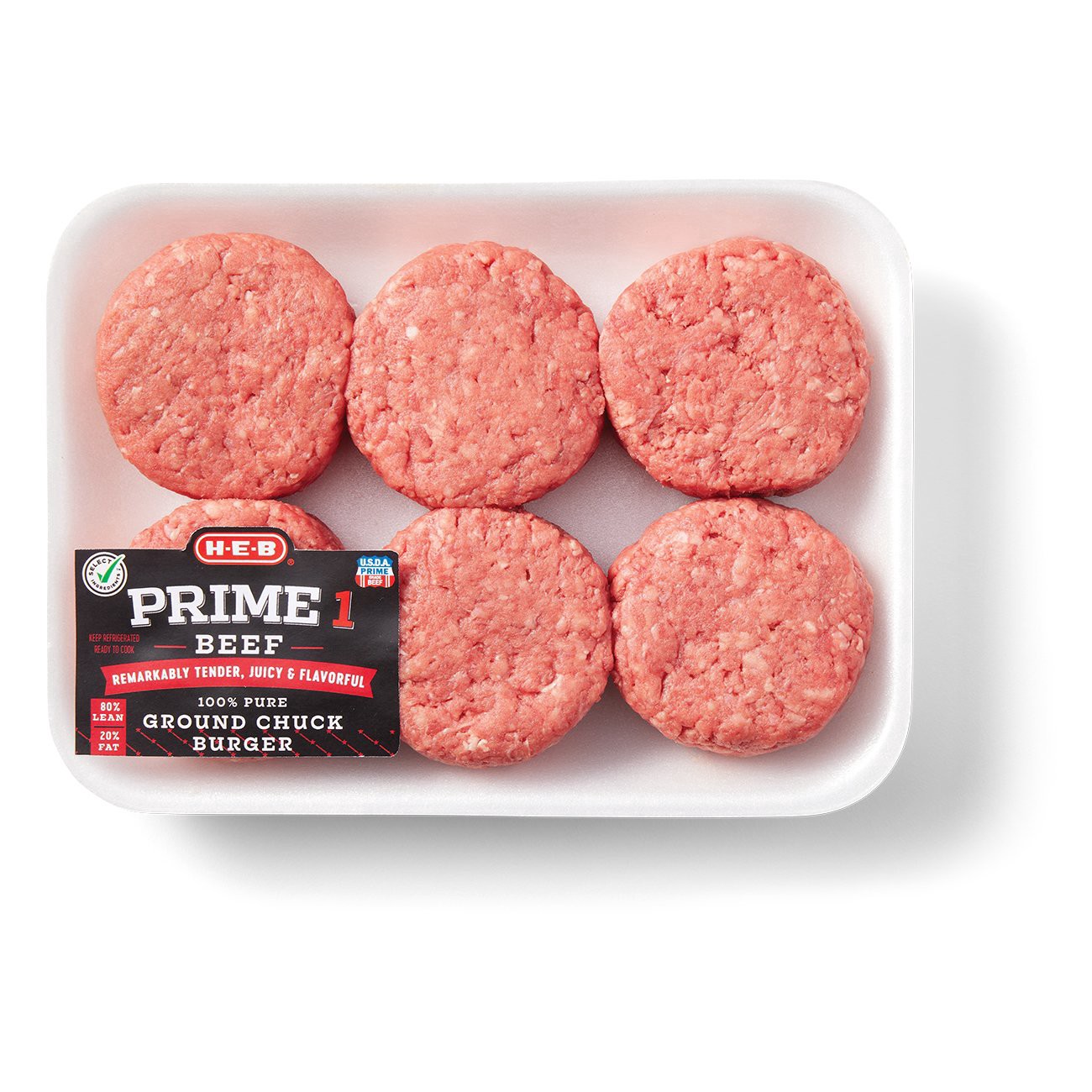 slide 1 of 1, H-E-B Prime 1 Ground Chuck Sliders, per lb