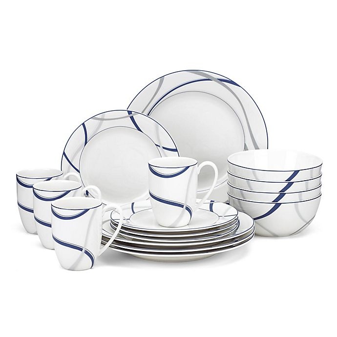 slide 1 of 1, Lenox Vibe Dinnerware Set - Blue, 16 ct